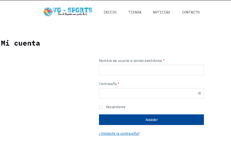 Login VO Sports